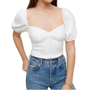 EUC Reformation Rome Linen Top // Size 12